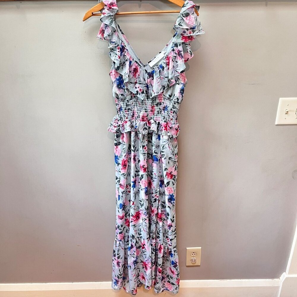 Astr The Label Women's Double V Flutter Midi Dres… - image 1